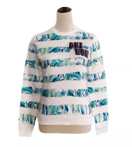 KENZO Paris Graphic Print Embroidered Crew Neck Sweatshirt Sz. S - Picture 1 of 8