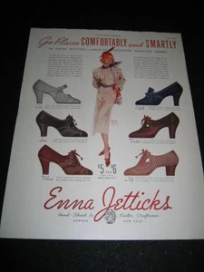 1937 PAPER AD 30's Enna Jetticks BABS DORA TEDDY POLLY CAROL LOUISE Print Ad - Picture 1 of 3