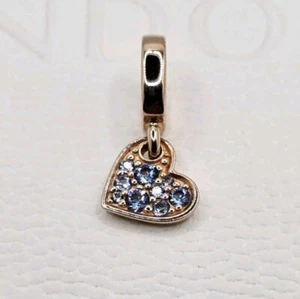 💙Authentic Pandora ROSE HEART DANGLE CHARM 🎁 - Picture 1 of 6