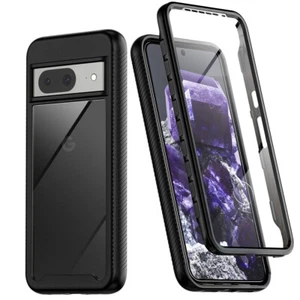 Für Google Pixel 8 Pro / 8 Robuste Full Body Hülle mit integriertem Displayschutz - Bild 1 von 16