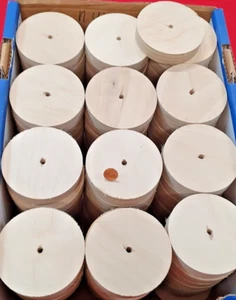 20 x Multiplex Runde Holzscheibe Holz Rund Ronden Multiplexplatte Birke Sockel - Bild 1 von 4