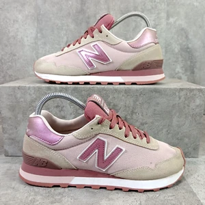 New Balance 515 Women's Pink Beige Suede trainers UK 5.5 - Foto 1 di 13
