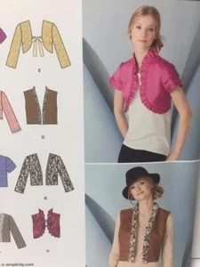 Simplicity Sewing Pattern 1780 Misses Jacket Vest Size 16-24 Uncut - Picture 1 of 3