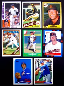 LOTE (8) RICH GOSSAGE 1984-1992 Topps Score Donruss SAN DIEGO PADRES CASI NUEVO-COMO NUEVO - Imagen 1 de 2