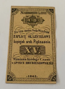 POLAND/RUSSIA  1861 - 15 KOPIEJEK SREBREM - GEM UNC -VERY RARE - Picture 1 of 2