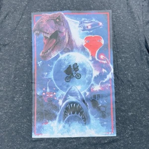 Universal Studios Jurassic Jaws ET, Back To The Future T-shirt Mens XL Graphic - Picture 1 of 7
