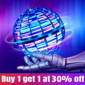 Hand-Controlled Flying Orb Ball Mini Drone UFO - Blue | Christmas Gift for Kids - Picture 1 of 6