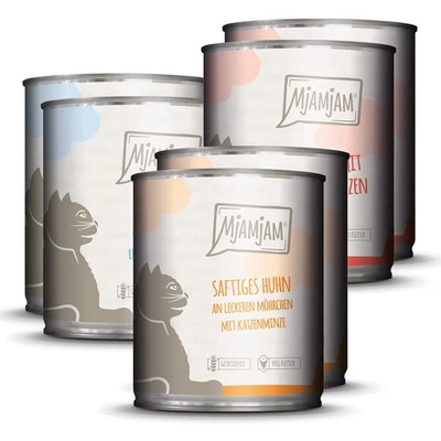 MjAMjAM Katzen Nassfutter Probierpaket 6x800g Getreidefrei Pastete NEU - Bild 1 von 4