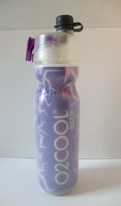 O2Cool Mist 'N Sip isolato 20 once Borraccia in plastica viola rosa - Foto 1 di 11
