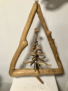 Handmade Hanging N Carolina Driftwood Christmas Tree Duck Head Beach House Decor - Picture 1 of 11