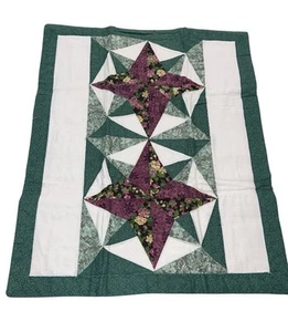 Sara Peabodys Inheritance Eight Point Star Standard Sham Vintage Floral Green - Bild 1 von 6