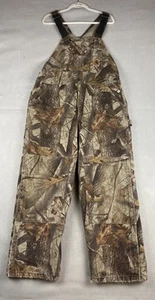 Carhartt Realtree Hardwoods Men’s Insulated Overalls 40x30 R43 CMO Double Knee - Picture 1 of 17