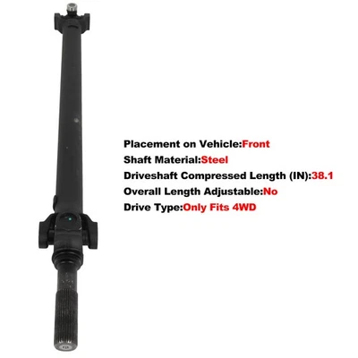 Eje de transmisión delantero AWD para GMC Sierra 2500 HD V8 6,0 L 2011-2015 938-087 65-1017 Foto 1 de 4