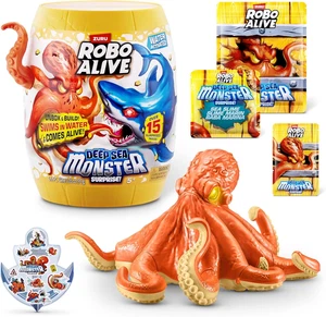 Robo Alive Monstruo de Mar Profundo Sorpresa Pulpo Unboxing y Juguete Electrónico Animal - Imagen 1 de 6