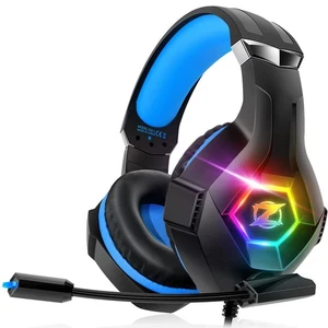 Gaming Headset for PC, Ps4, Ps5, Xbox Headset with 7.1 Surround Sound, Gaming... - Picture 1 of 7