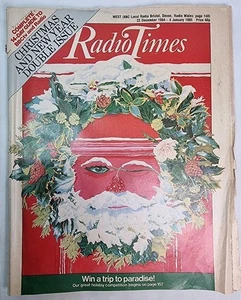 Radio Times Christmas Double Issue Dec 22 1984 – Jan 4 1985 Santa Wreath Cover - Foto 1 di 11