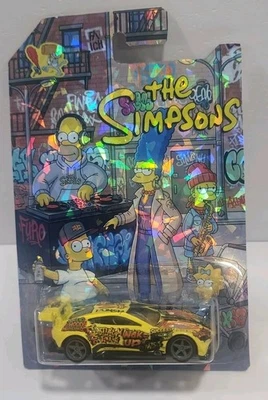 Tarjeta personalizada Hotwheels - Ruedas de goma intercambiables - Aston Martin Vantage GTE Simpsons 1/64 Foto 1 de 4