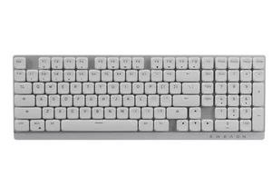 Teclado retroiluminado mecánico inalámbrico de bajo perfil EWEADN MK100 blanco MAC Windows - Imagen 1 de 18