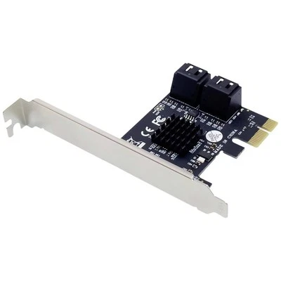 Conceptronic EMRICK 4-Port-SATA-PCIe-Adapter mit SATA-Kabel Controller SATA - Immagine 1 di 4