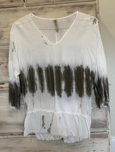 XCVI Women's Size Medium Tie Dye Sleeveless 100% Rayon Tunic Top Flowy Boho - Picture 1 of 4