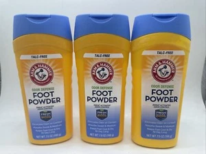 Arm & Hammer (3-Pack) Odor Defense Foot Powder Sweat Control 7.0oz Each - Picture 1 of 3