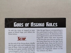 GODS OF ASGARD RULES ENGLISH /VIKING/BLOOD RAGE/G677 - Imagen 1 de 1