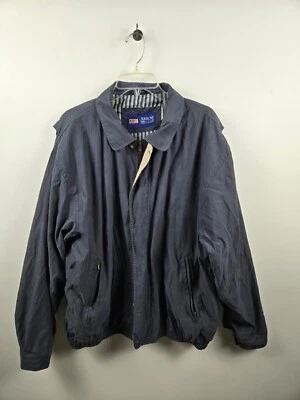 Vintage Arrow Windbreaker Jacket Mens Large Blue Long Sleeve Lined Full Zipper - Image 1 of 4