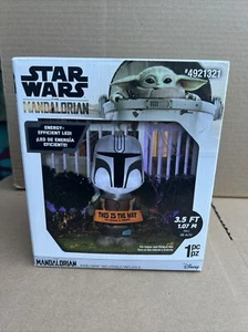 NEU Star Wars Mandalorian This Is The Way LED Halloween aufblasbar 3,5 Fuß Disney - Bild 1 von 3