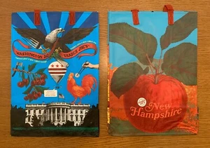 NWT Lot of 2 TRADER JOE'S Mystery Pack Shop Bags WASHINGTON DC and NEW HAMPSHIRE - Picture 1 of 6