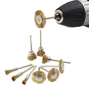 Drill Bit Buffing Buffing Metal Rust Removal Wire 9Pcs Polishing Brush - Picture 1 of 8
