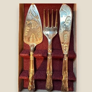 Juego de servir pescado plato de plata vintage rebanada de pastel etc E.P.N.S - Imagen 1 de 3