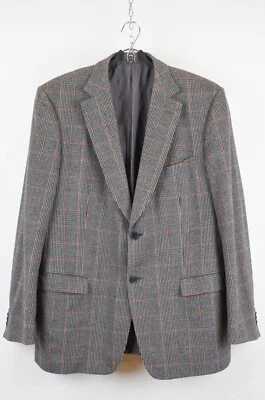 Zegna Blazer – Vintage Gray Plaid Wool Italian Tailoring - Image 1 of 4