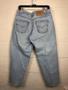 Jeans Vintage Levi’s 550 Orange Tab Made In USA 34X30 Denim Conico - Foto 1 di 10