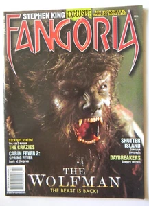 FANGORIA : ISSUE 290 : HORROR : WOLFMAN/CRAZIES/CABIN FEVER 2/SH ILD: 2010 : VG - Picture 1 of 6