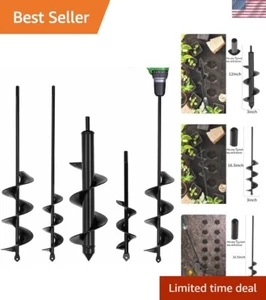 Multi-Size Heavy Duty Garden Augers - Fast Digging with Triangular Cut Bits - Picture 1 of 9