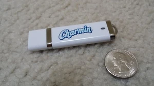 Unidad flash Charmin USB 128MB, blanca con logotipo azul y luz roja, PROBADA, FUNCIONA - Imagen 1 de 7