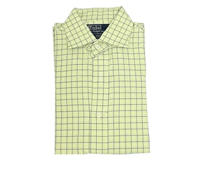 Ralph Lauren Polo Dress Shirt: Regent Green, Navy, White Window Pane - 15 32/33 - Picture 1 of 1