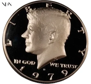 Medio dólar Kennedy 1979-S tipo 2 - a prueba de gemas - fecha clave rara TY2 - #H129 - Imagen 1 de 6