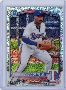 2025 Bowman Chrome Speckle Refractor #BCP116 David Ortiz Jr. 1st /299 Rangers - Bild 1 von 2