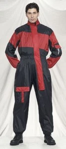 Traje de lluvia impermeable para motocicleta, rojo de una sola pieza, a prueba de viento - S,M,L,XL,2XL,3XL,4XL - Imagen 1 de 9