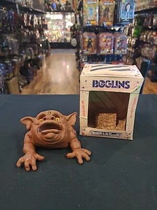 Vintage BOGLINS Blap Hand Rubber Puppet Yellow Eyes Mattel 1987 w/Box - Picture 1 of 11