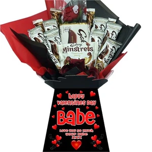 GRAN RAMO DE CHOCOLATE DULCE PERSONALIZADO SAN VALENTÍN QUE CONTIENE GALAXIA - Imagen 1 de 8