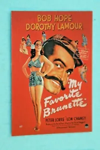 BOB HOPE 2007 BREYGENT CLASSIC MOVIE POSTER CARD #36 MY FAVORITE BRUNETTE - Picture 1 of 1