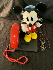 Vintage 1990's Mickey Mouse Corded Land Line Touch Tone Telephone AT&T Disney - Picture 1 of 5