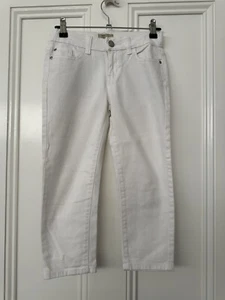 Girls Kids GAP White Capri Style 3/4 Denim Jeans Size 10 (New Without Tags) - Picture 1 of 4
