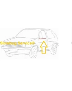 VW GOLF MK2 2P - RASCHIAVETRO ESTERNO ANT. SX LEFT FRONT OUTER SCRAPER - Imagen 1 de 1
