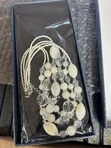 Necklace Chunky Layered Beaded Necklaces for Women Multi Strand - Picture 1 of 5