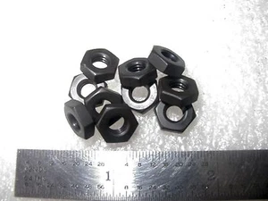 10-32 TUERCAS HEXAGONALES LISAS 3/8" ACERO ALEADO ÓXIDO NEGRO - 100 piezas - Imagen 1 de 1