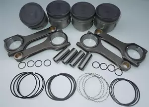 NIPPON RACING MITSUBISHI JDM DSM 2G 4G63T 7 BOLT PISTONS SCAT Rods ARP 86MM - Picture 1 of 3