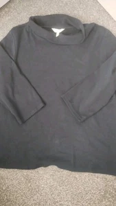 Seasalt Sunstream Navy Jersey Top Size 18 Hepburn Collar excellent Cong - Picture 1 of 3